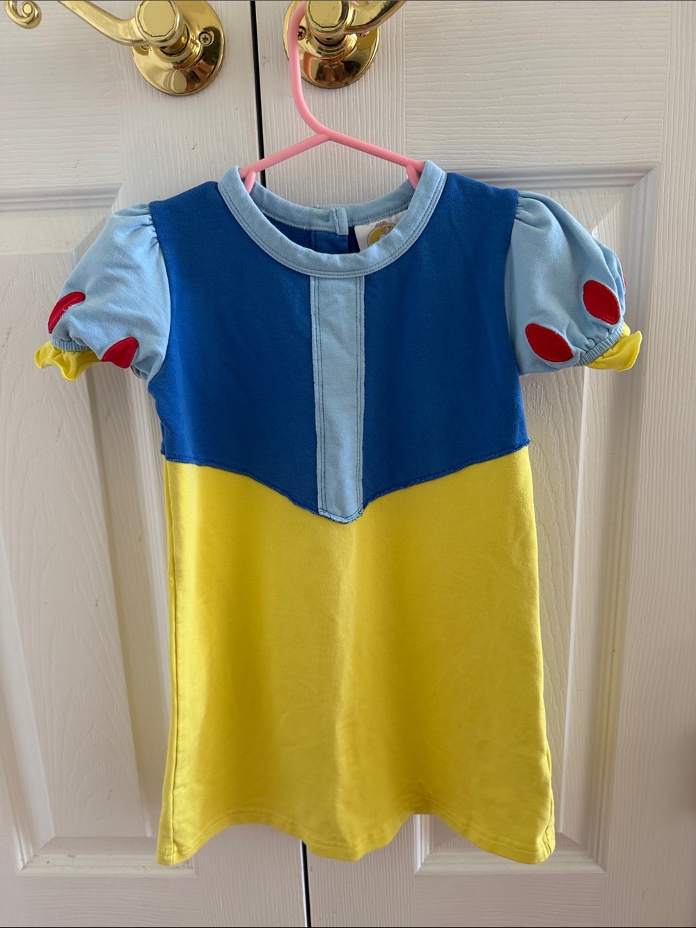 Blue & Yellow Girls' Princess-Inspired Dress